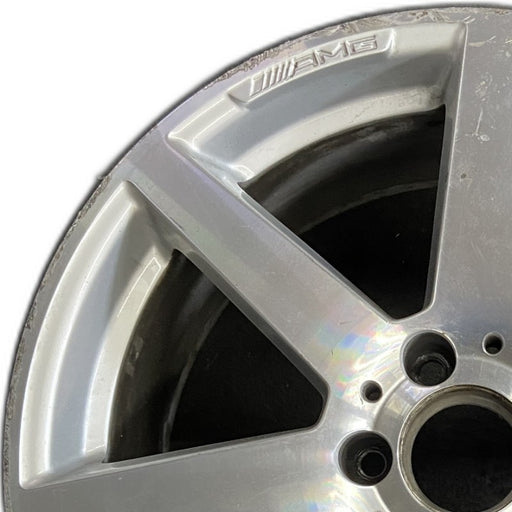 18" MERCEDES C-CLASS 12 204 Type; C250 18x8.5 7 spoke Original OEM Wheel Rim - Angle View