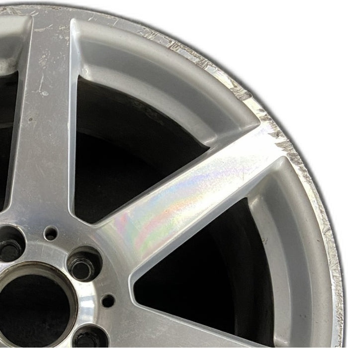 18" MERCEDES C-CLASS 12 204 Type; C250 18x8.5 7 spoke Original OEM Wheel Rim - Side Profile