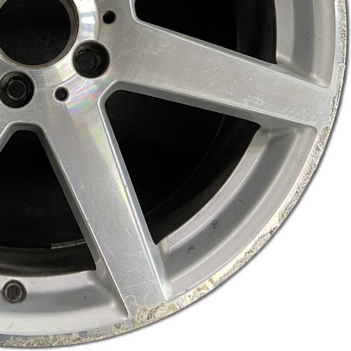 18" MERCEDES C-CLASS 12 204 Type; C250 18x8.5 7 spoke Original OEM Wheel Rim - Close-Up Detail