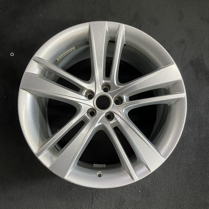 20" F TYPE 14-17 20x10.5 alloy 5 split spoke wide narrow spoke silver Original - Front View