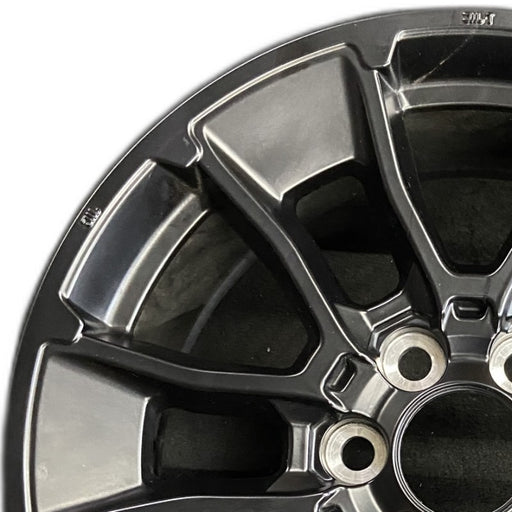 20" SEQUOIA 24 20x8 6 Y spoke black TRD off- Original OEM Wheel Rim - Angle View