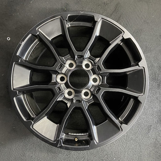 20" SEQUOIA 24 20x8 6 Y spoke black TRD off- Original OEM Wheel Rim - Front View