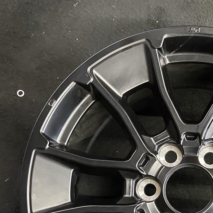 20" SEQUOIA 24 20x8 6 Y spoke black TRD off- Original OEM Wheel Rim - Side Profile