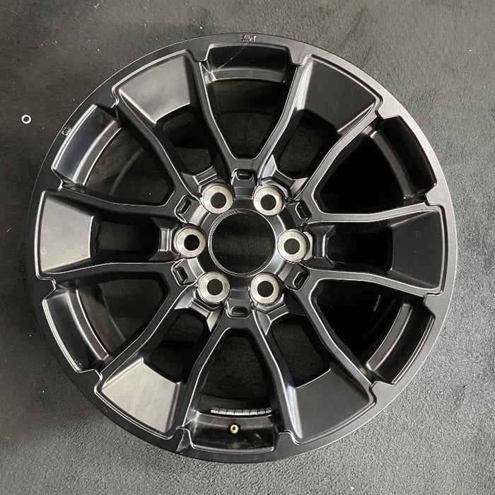 20" SEQUOIA 24 20x8 6 Y spoke black TRD off- Original OEM Wheel Rim - Front View