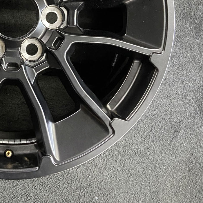 20" SEQUOIA 24 20x8 6 Y spoke black TRD off- Original OEM Wheel Rim - Back View