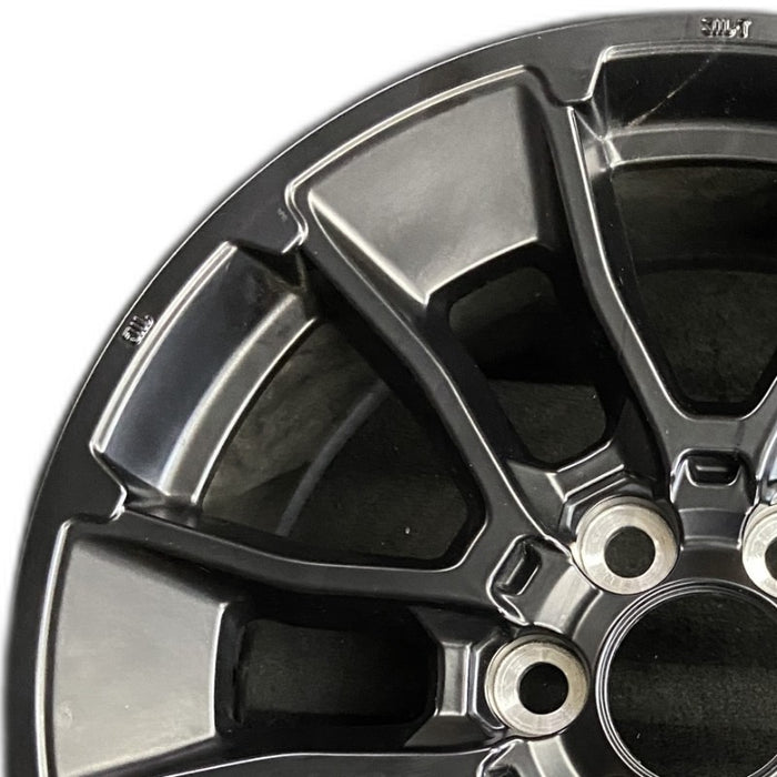 20" SEQUOIA 24 20x8 6 Y spoke black TRD off- Original OEM Wheel Rim - Angle View