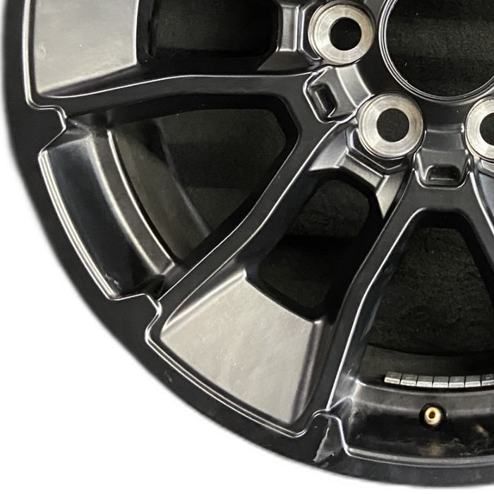 20" SEQUOIA 24 20x8 6 Y spoke black TRD off- Original OEM Wheel Rim - Back View