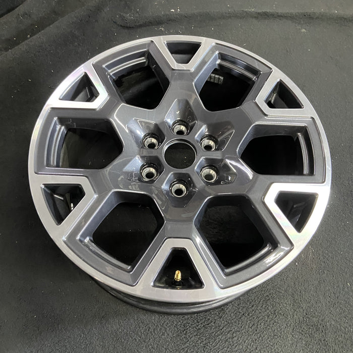 20" FORD F150 PICKUP 25 20x8.5, , single spoke, , silver Original OEM Wheel Rim - Side Profile