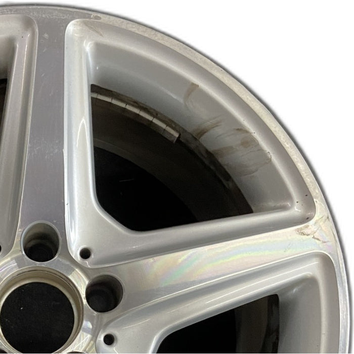 18" MERCEDES CLS-CLASS 12 218 Type; CLS550 AWD 18x9.5 AMG silver accents - Side Profile