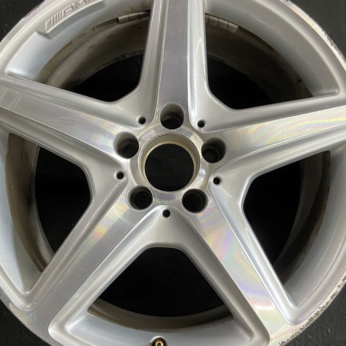 18" MERCEDES CLS-CLASS 12 218 Type; CLS550 AWD 18x9.5 AMG silver accents - Angle View