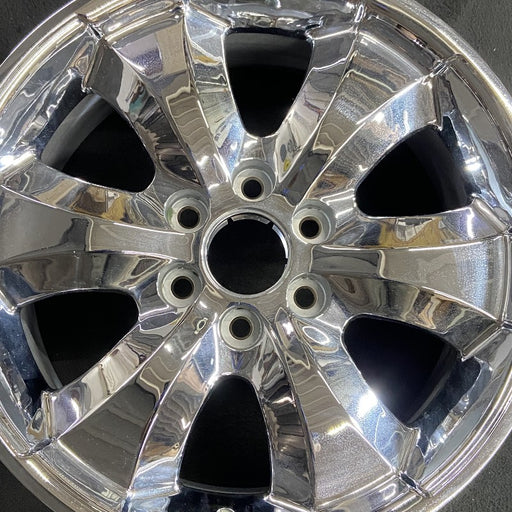 20" AVALANCHE 1500 06 20x8.5 polished 6 spoke single spokes flared Original OEM - Angle View