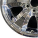 20" AVALANCHE 1500 06 20x8.5 polished 6 spoke single spokes flared Original OEM - Back View