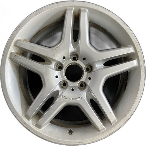 18" MERCEDES CL-CLASS 03-05 215 Type; CL55, 18x9 Original OEM Wheel Rim - Front View