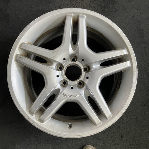 18" MERCEDES CL-CLASS 03-05 215 Type; CL55, 18x9 Original OEM Wheel Rim - Angle View