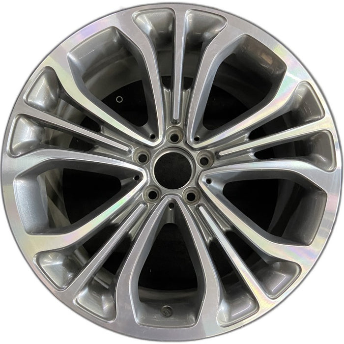 19" MERCEDES S-CLASS 15 217 Type; Cpe S550 19x9.5 15 spoke Original OEM Wheel - Front View