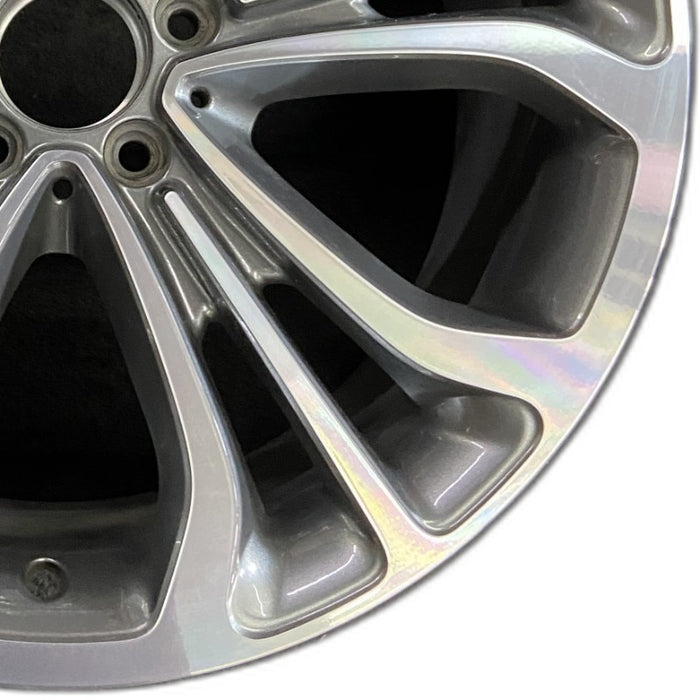 19" MERCEDES S-CLASS 15 217 Type; Cpe S550 19x9.5 15 spoke Original OEM Wheel - Close-Up Detail