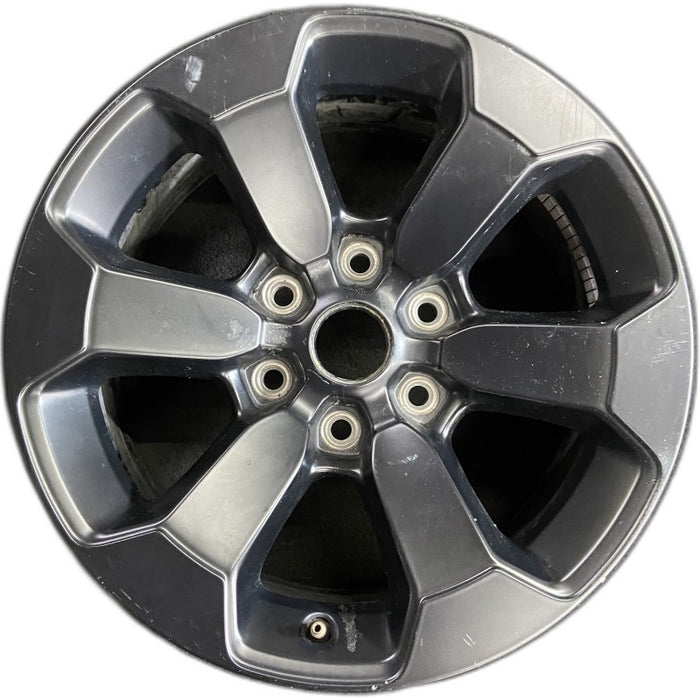 18" DODGE 1500 PICKUP 20-21 6 lug 18x8 aluminum 6 spoke opt WBS black Original OEM Wheel Rim
