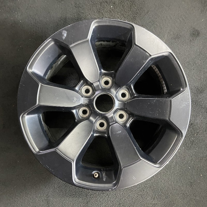 18" DODGE 1500 PICKUP 20-21 6 lug 18x8 aluminum 6 spoke opt WBS black Original OEM Wheel Rim