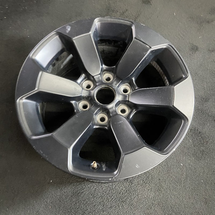 18" DODGE 1500 PICKUP 20-21 6 lug 18x8 aluminum 6 spoke opt WBS black Original OEM Wheel Rim