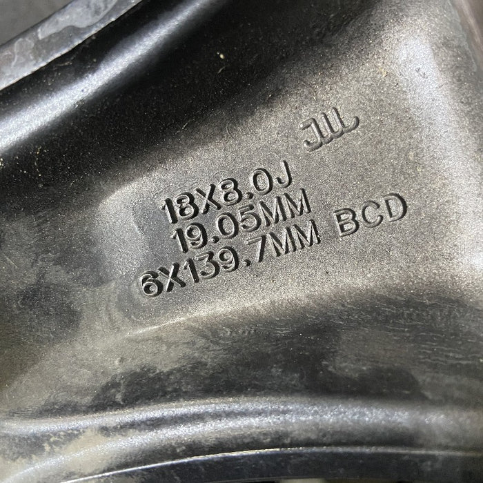 18" DODGE 1500 PICKUP 20-21 6 lug 18x8 aluminum 6 spoke opt WBS black Original OEM Wheel Rim