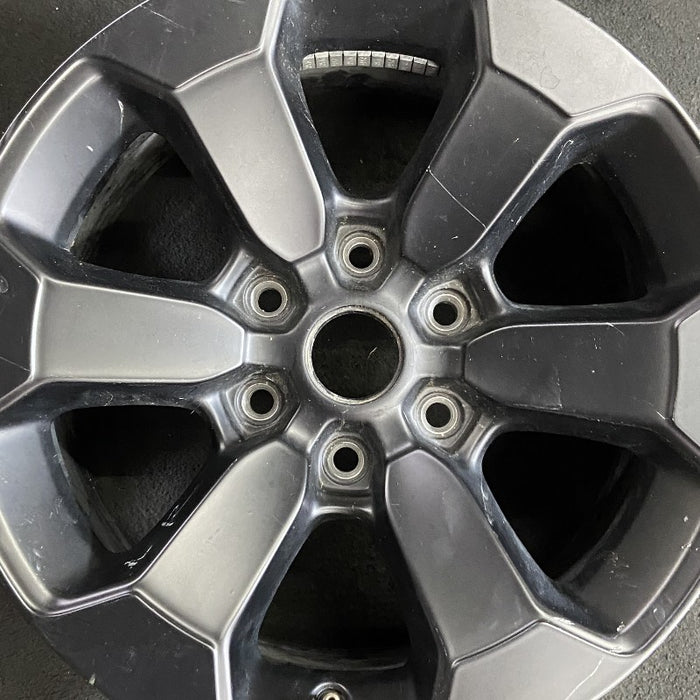 18" DODGE 1500 PICKUP 20-21 6 lug 18x8 aluminum 6 spoke opt WBS black Original OEM Wheel Rim