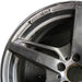 19" MERCEDES GT 16 190 Type; 19x9 5 split spokes black Original OEM Wheel Rim - Angle View