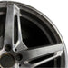 19" MERCEDES GT 16 190 Type; 19x9 5 split spokes black Original OEM Wheel Rim - Side Profile