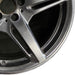19" MERCEDES GT 16 190 Type; 19x9 5 split spokes black Original OEM Wheel Rim - Close-Up Detail