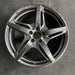 19" MERCEDES GT 16 190 Type; 19x9 5 split spokes black Original OEM Wheel Rim - Additional View