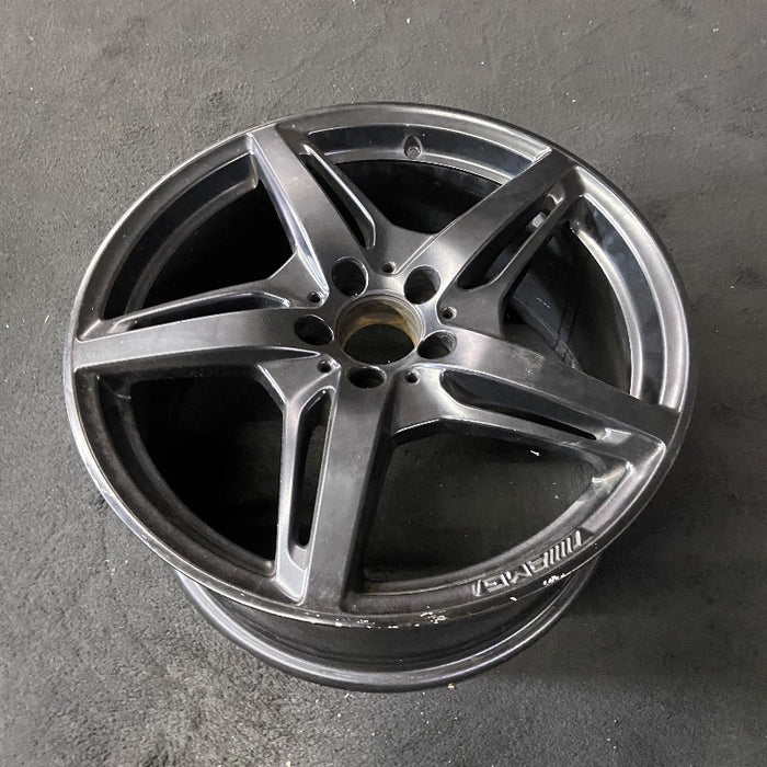 19" MERCEDES GT 16 190 Type; 19x9 5 split spokes black Original OEM Wheel Rim - View 8
