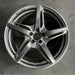 20" MERCEDES GT 16 190 Type; 20x11 5 split spokes black Original OEM Wheel Rim - Front View