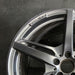 20" MERCEDES GT 16 190 Type; 20x11 5 split spokes black Original OEM Wheel Rim - Side Profile