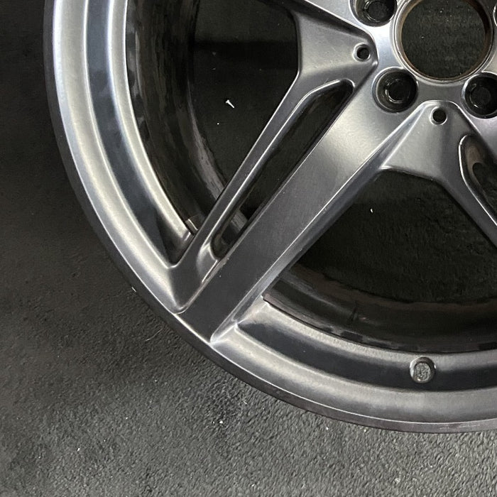 20" MERCEDES GT 16 190 Type; 20x11 5 split spokes black Original OEM Wheel Rim - Additional View