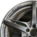 20" MERCEDES GT 16 190 Type; 20x11 5 split spokes black Original OEM Wheel Rim - Angle View