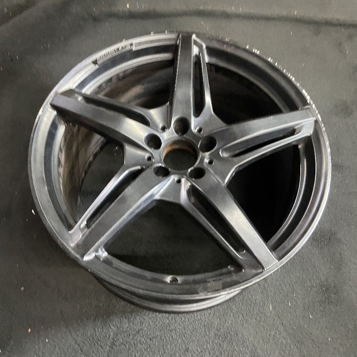 20" MERCEDES GT 16 190 Type; 20x11 5 split spokes black Original OEM Wheel Rim - View 7