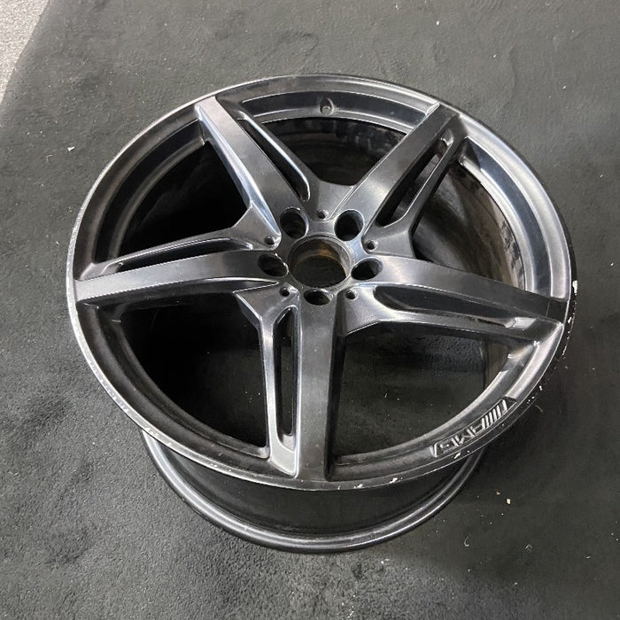 20" MERCEDES GT 16 190 Type; 20x11 5 split spokes black Original OEM Wheel Rim - View 8