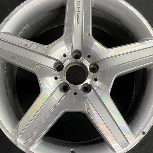 19" MERCEDES S-CLASS 07 221 Type; S550 19x9.5 5 spoke Original OEM Wheel Rim - Angle View