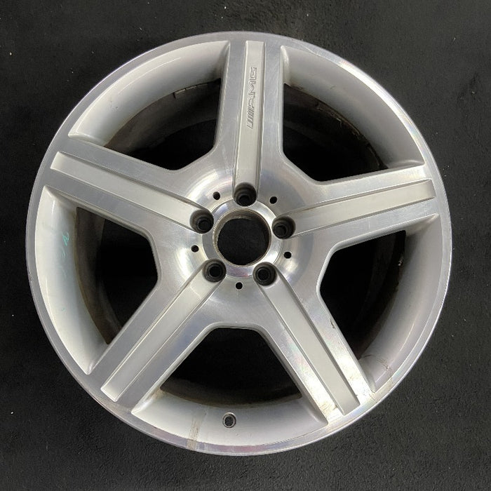 19" MERCEDES S-CLASS 07 221 Type; S550 19x9.5 5 spoke Original OEM Wheel Rim - Front View