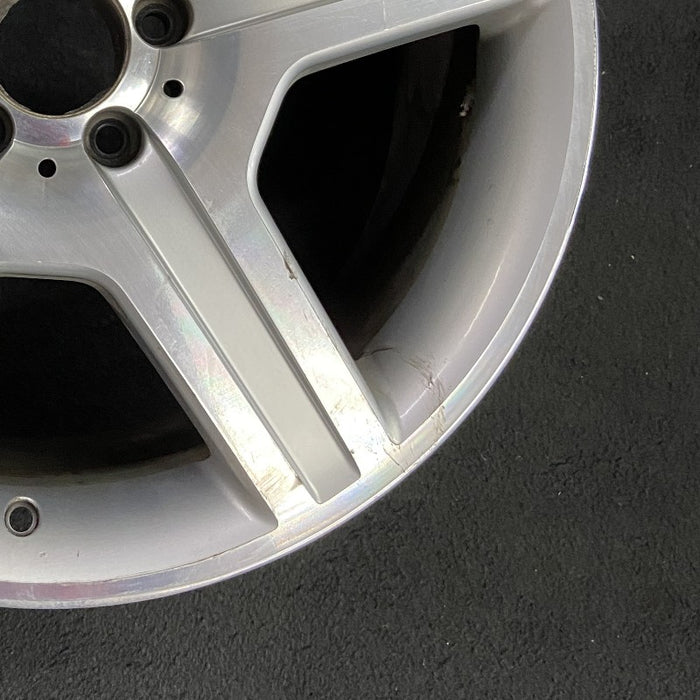 19" MERCEDES S-CLASS 07 221 Type; S550 19x9.5 5 spoke Original OEM Wheel Rim - Back View