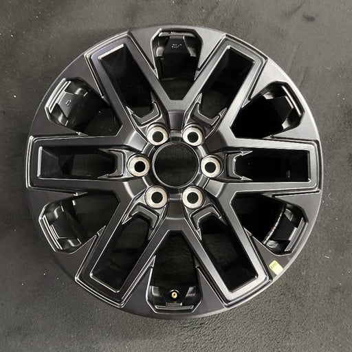 20" SEQUOIA 23-24 20x8 open spoke 6 spoke matte black Original OEM Wheel Rim - Front View