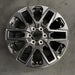 20" SEQUOIA 23-24 20x8 open spoke 6 spoke matte black Original OEM Wheel Rim - Front View