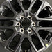 20" SEQUOIA 23-24 20x8 open spoke 6 spoke matte black Original OEM Wheel Rim - Angle View