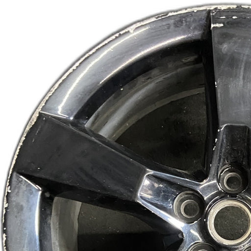 20" CAMARO 12 20x9 rear 5 spoke black opt R45 Original OEM Wheel Rim - Angle View