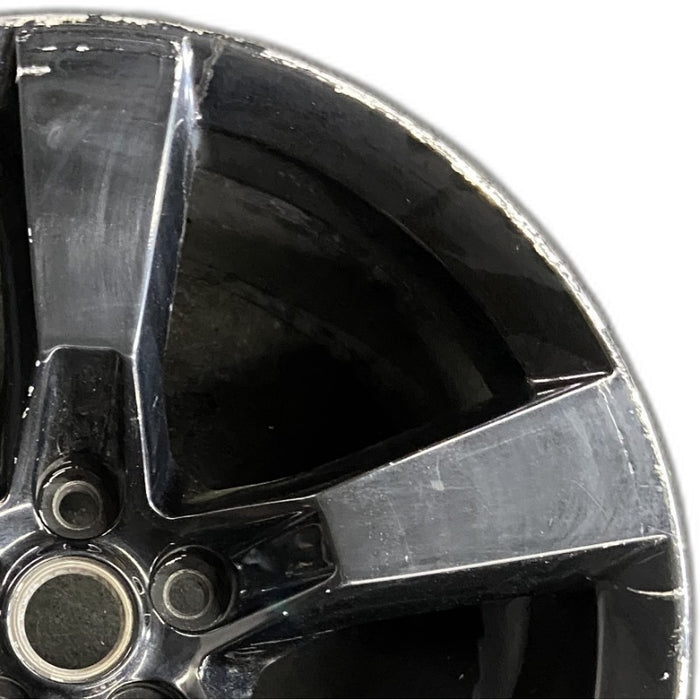 20" CAMARO 12 20x9 rear 5 spoke black opt R45 Original OEM Wheel Rim - Side Profile
