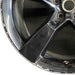 20" CAMARO 12 20x9 rear 5 spoke black opt R45 Original OEM Wheel Rim - Back View