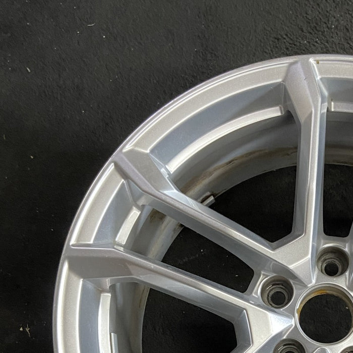 19" AUDI R8 17-18 19x8.5 frt 5 double spoke Original OEM Wheel Rim - Side Profile