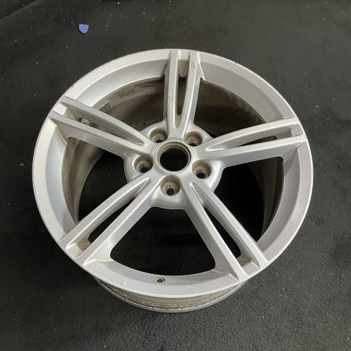 19" CORVETTE 08 19x10 rear 5 double spoke silver opt QG6 Original OEM Wheel Rim - View 7