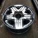 18" TUNDRA 12-13 18x8 steel chrome clad 5 spoke Original OEM Wheel Rim - Side Profile