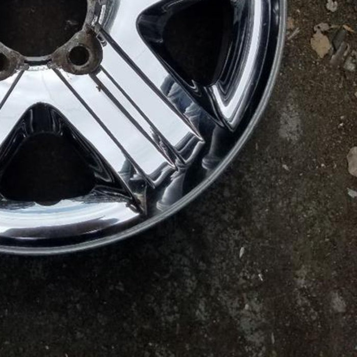 18" TUNDRA 12-13 18x8 steel chrome clad 5 spoke Original OEM Wheel Rim - Back View