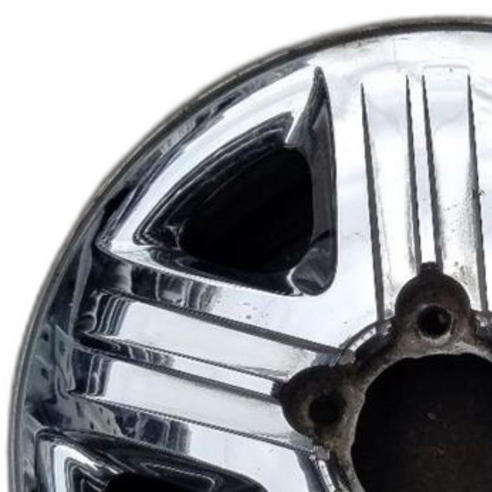 18" TUNDRA 12-13 18x8 steel chrome clad 5 spoke Original OEM Wheel Rim - Angle View
